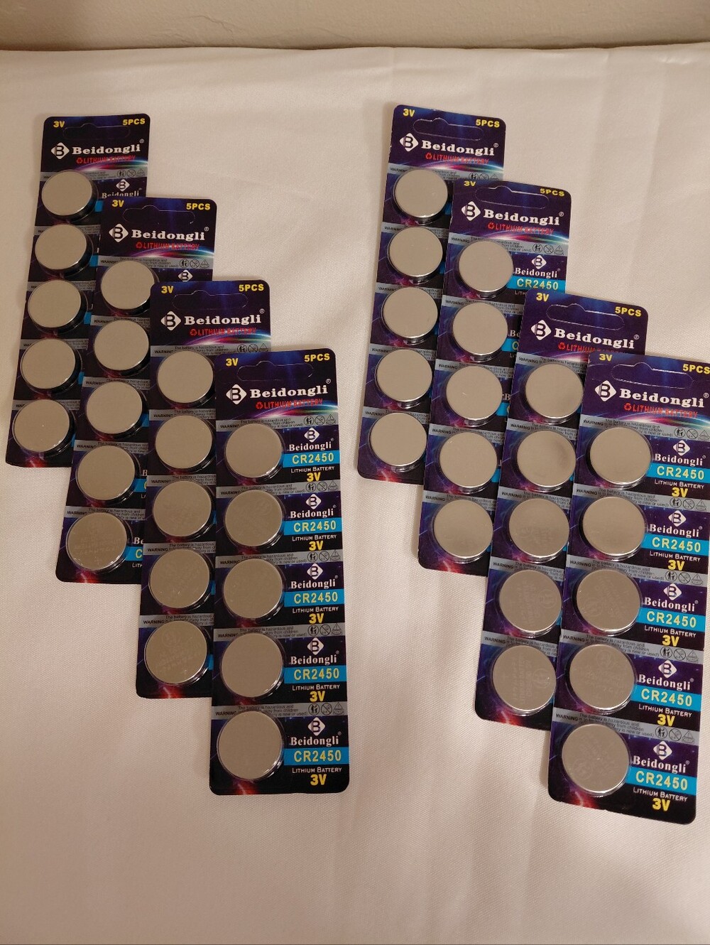 Beidongli 3 Volt Lithium Batterries CR2450